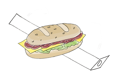 Banderole zusammenkleben