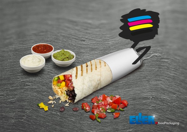 Burrito-Paper 150x410 im Eigendesign